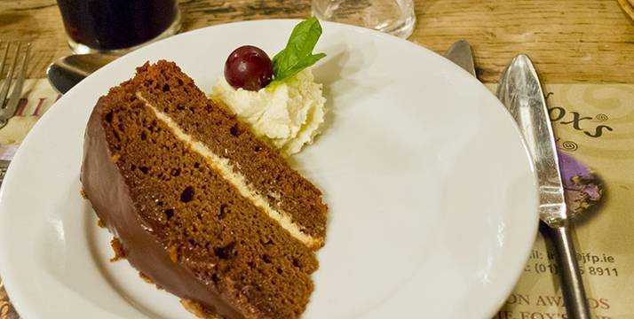 Torta de chocolate com uísque “Bolo