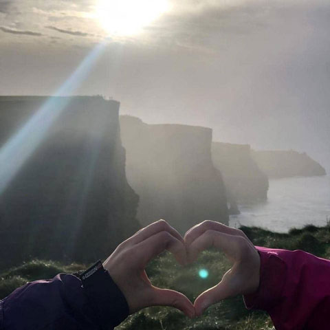 Acantilados de Moher corazón de enamorados Acantilados de Moher corazón de enamorados