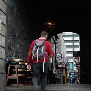 Tour audiguiado de Dublin entrada barrio Temple Bar